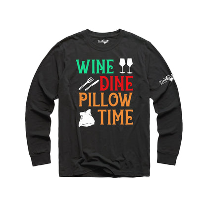 Wine Dine - Mens Long Sleeve