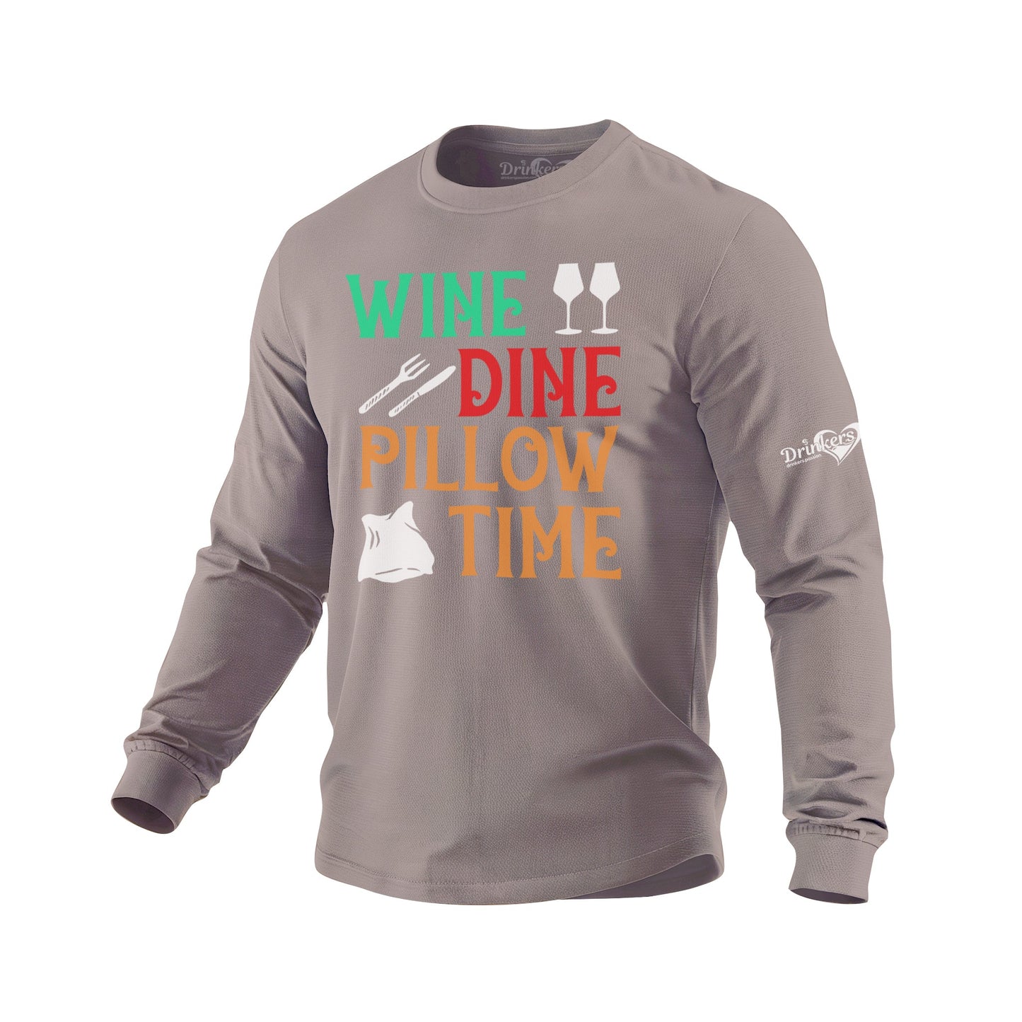 Wine Dine - Mens Long Sleeve