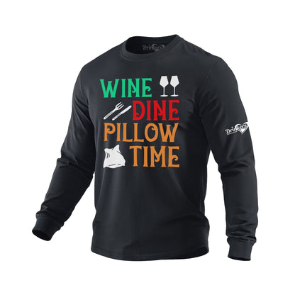 Wine Dine - Mens Long Sleeve
