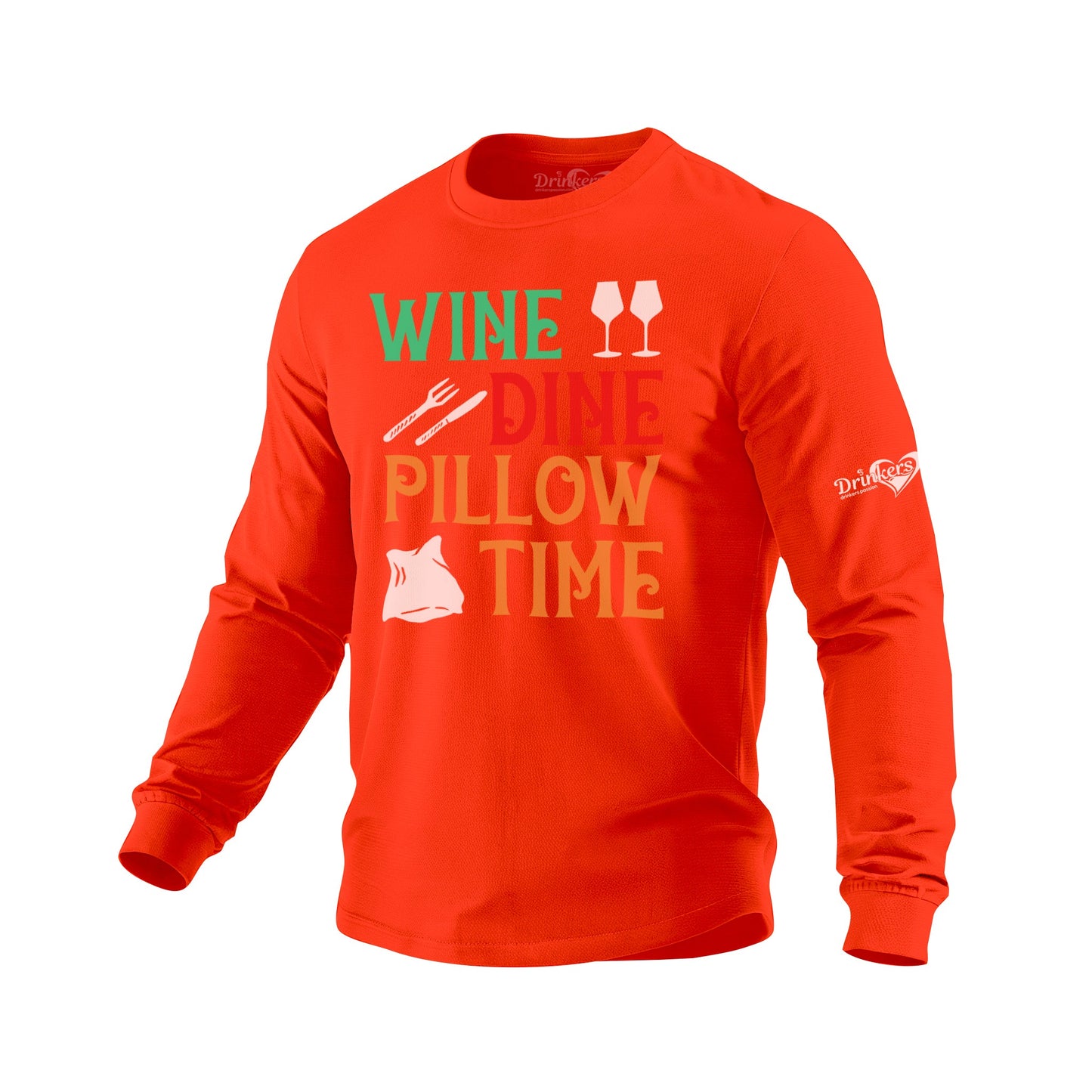 Wine Dine - Mens Long Sleeve
