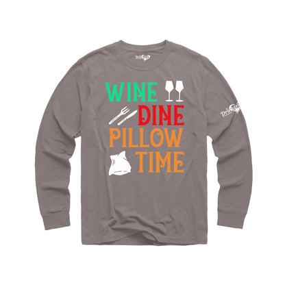 Wine Dine - Mens Long Sleeve