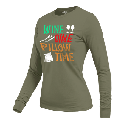 Wine Dine - Ladies Long Sleeve