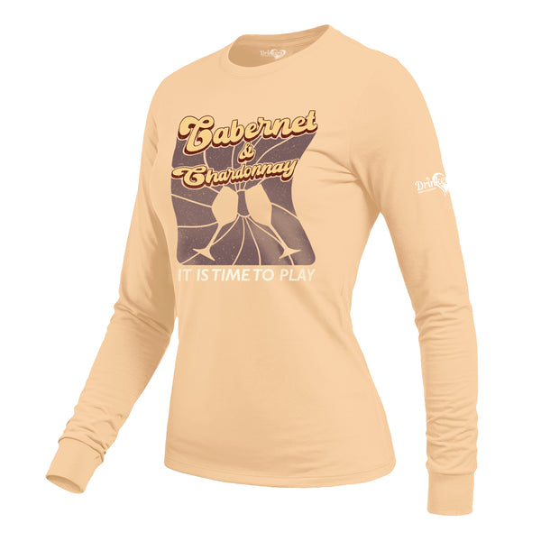 Cabernet and Chardonnay Ladies Long Sleeve Shirt