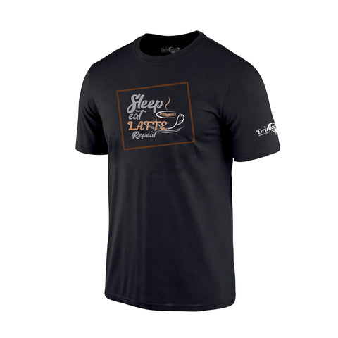 Sleep Eat Latte Repeat Men's Short Sleeve T-shirt