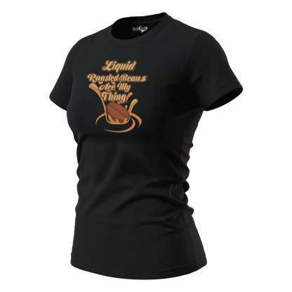 Liquid Roasted Beans - Ladies Short Sleeve