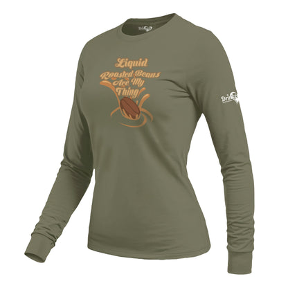 Liquid Roasted Beans - Ladies Long Sleeve