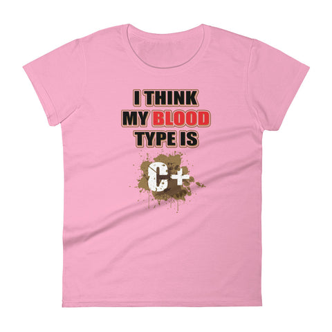 Blood Type C+ Womens Premium Short Sleeve T-shirt